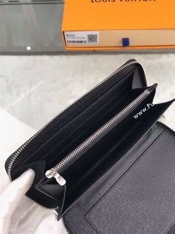 replica Louis Vuitton LV Supreme Zippy Organizer Wallet Epi Leather Purse Bag Black M60632