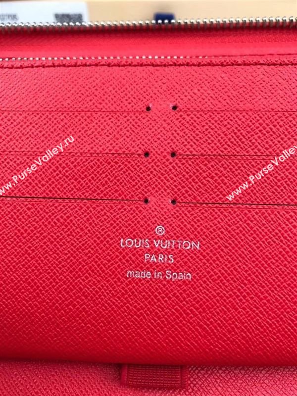 replica Louis Vuitton LV Supreme Zippy Organizer Wallet Epi Leather Purse Bag Red M42705