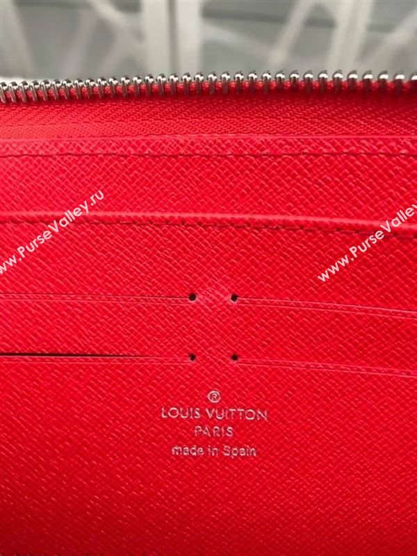 replica Louis Vuitton LV Supreme Zippy Wallet Epi Leather Purse Bag Red M60305