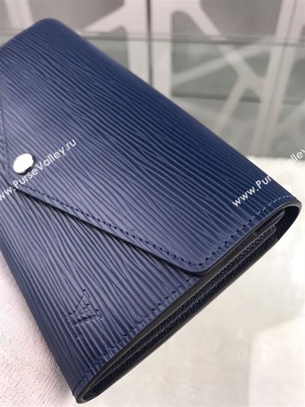 replica Louis Vuitton LV Sarah Wallet Epi Leather Purse Bag Navy M60585