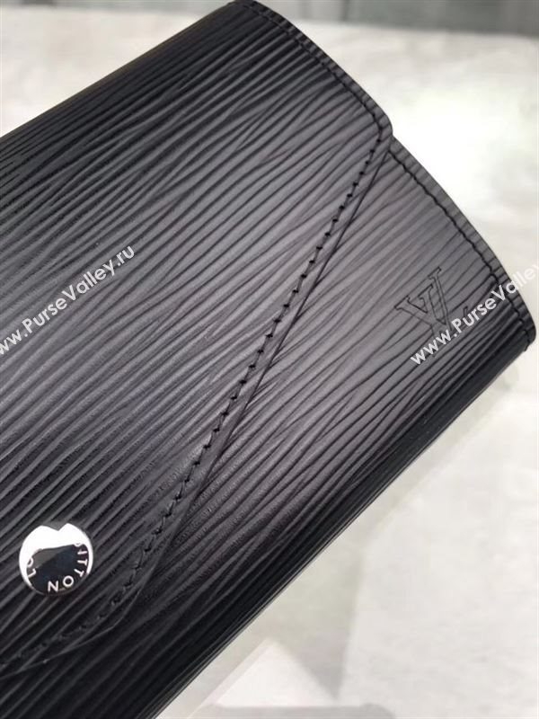 replica Louis Vuitton LV Sarah Wallet Epi Leather Purse Bag Black M60582
