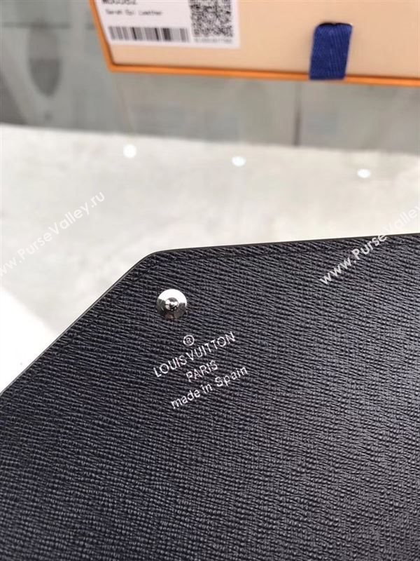 replica Louis Vuitton LV Sarah Wallet Epi Leather Purse Bag Black M60582