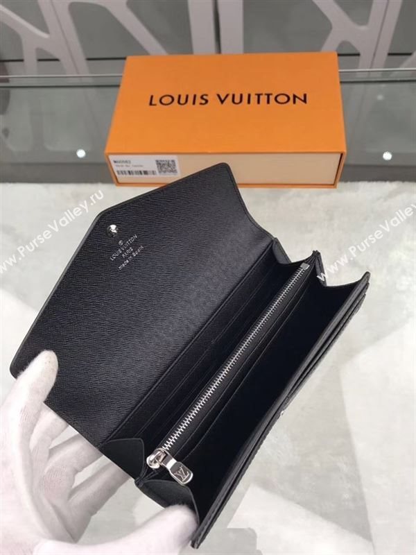 replica Louis Vuitton LV Sarah Wallet Epi Leather Purse Bag Black M60582