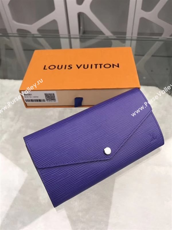 replica Louis Vuitton LV Sarah Wallet Epi Leather Purse Bag Blue M60581