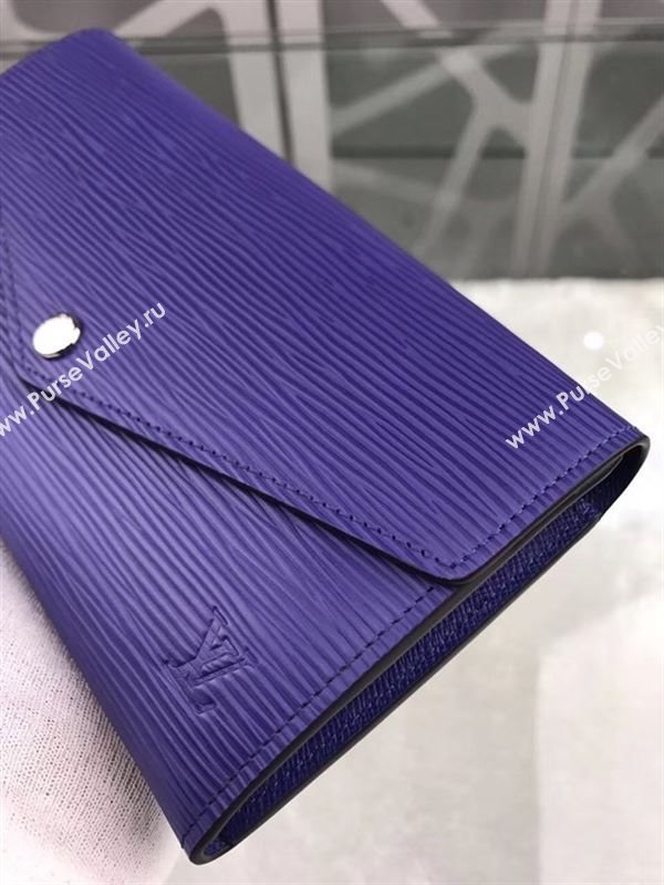 replica Louis Vuitton LV Sarah Wallet Epi Leather Purse Bag Blue M60581