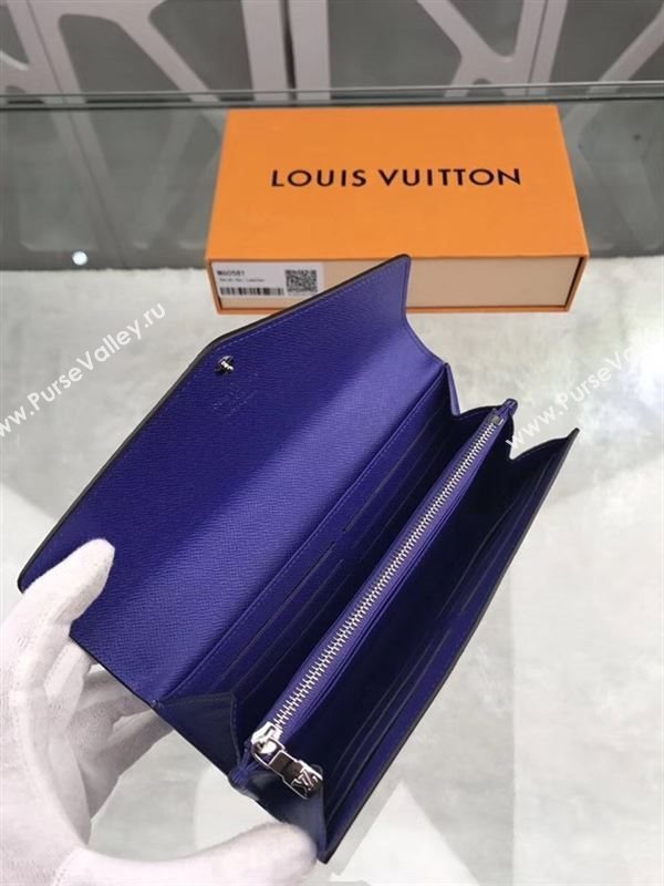 replica Louis Vuitton LV Sarah Wallet Epi Leather Purse Bag Blue M60581