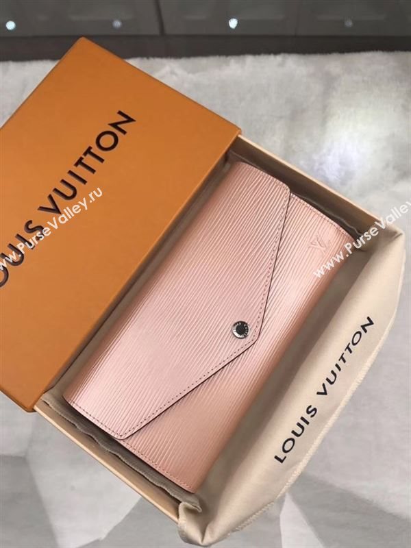 replica Louis Vuitton LV Sarah Wallet Epi Leather Purse Bag Nude M60760
