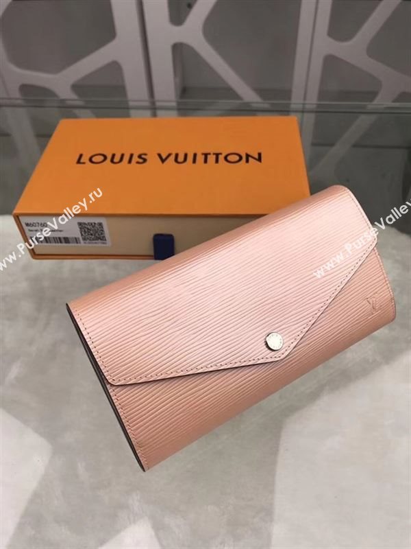 replica Louis Vuitton LV Sarah Wallet Epi Leather Purse Bag Nude M60760