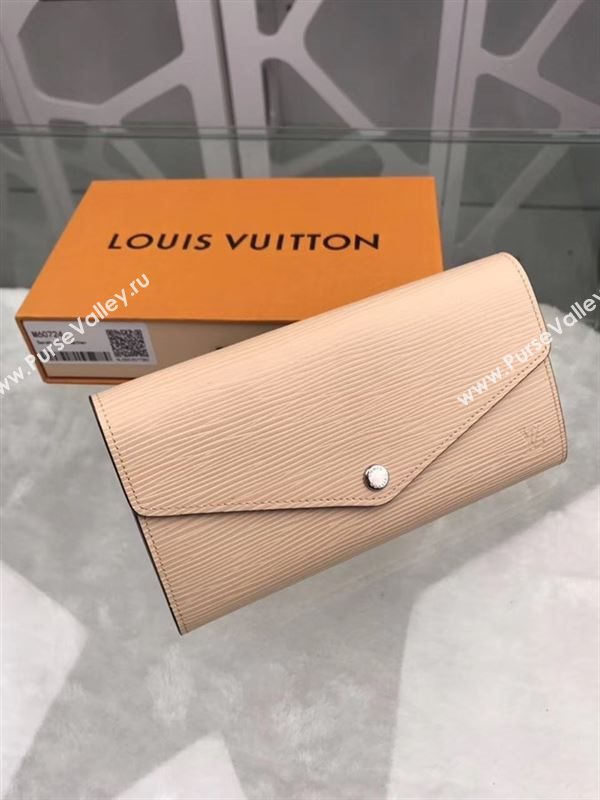 replica Louis Vuitton LV Sarah Wallet Epi Leather Purse Bag Apricot M60724
