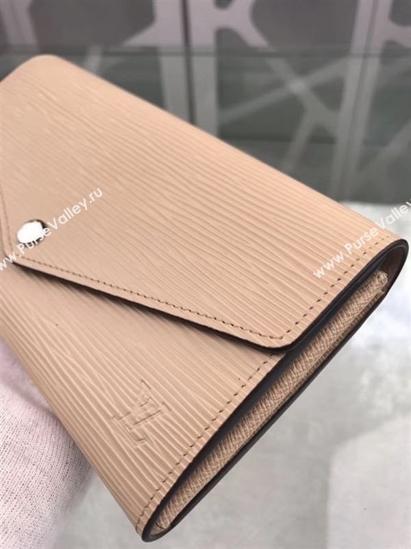replica Louis Vuitton LV Sarah Wallet Epi Leather Purse Bag Apricot M60724