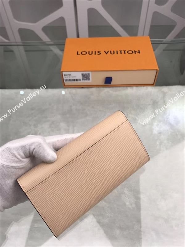 replica Louis Vuitton LV Sarah Wallet Epi Leather Purse Bag Apricot M60724