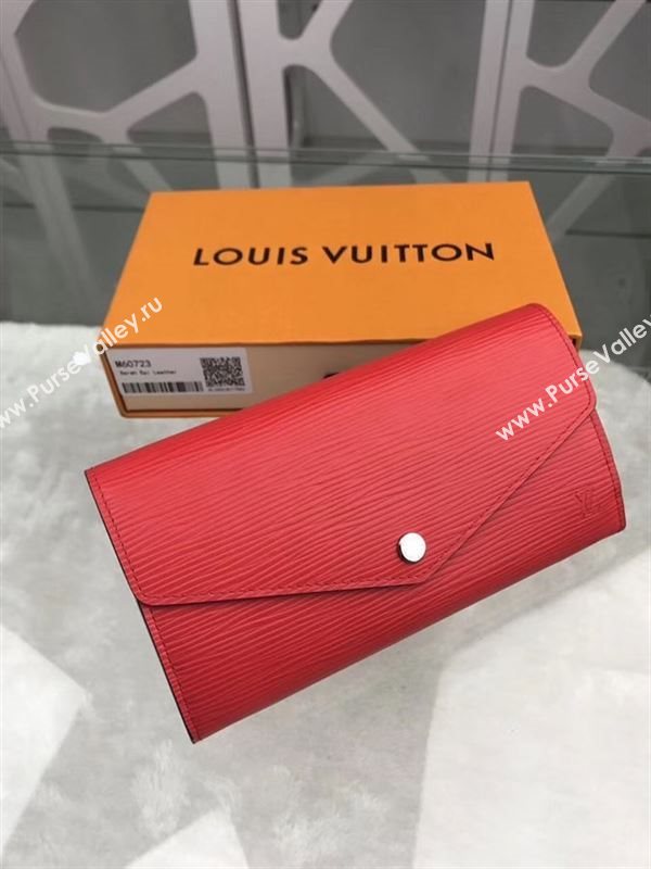 replica Louis Vuitton LV Sarah Wallet Epi Leather Purse Bag Red M60723