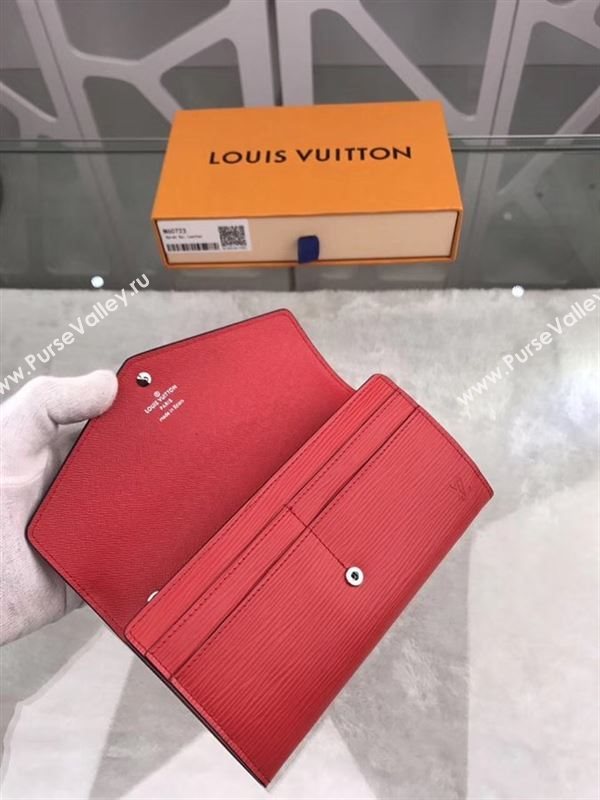replica Louis Vuitton LV Sarah Wallet Epi Leather Purse Bag Red M60723