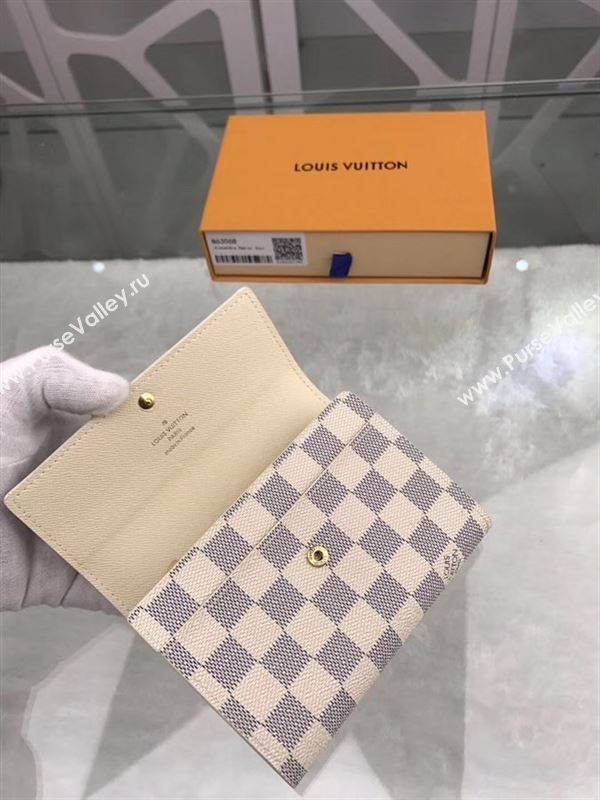 replica Louis Vuitton LV Alexandra Wallet Damier Canvas Purse Bag White N63068