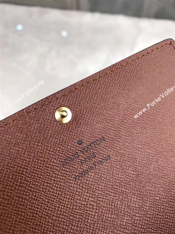 replica Louis Vuitton LV Alexandra Wallet Monogram Canvas Purse Bag Brown M60047