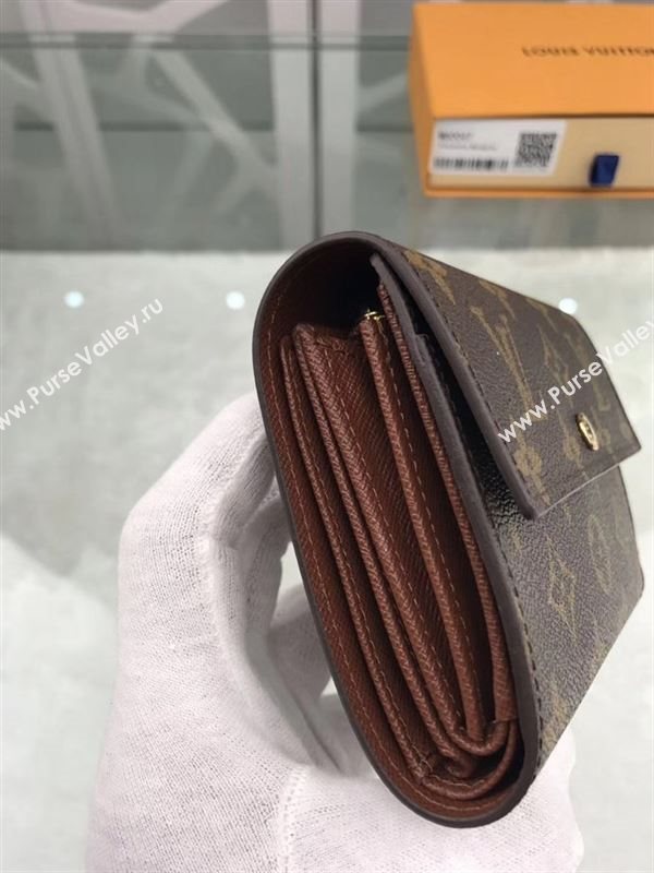 replica Louis Vuitton LV Alexandra Wallet Monogram Canvas Purse Bag Brown M60047