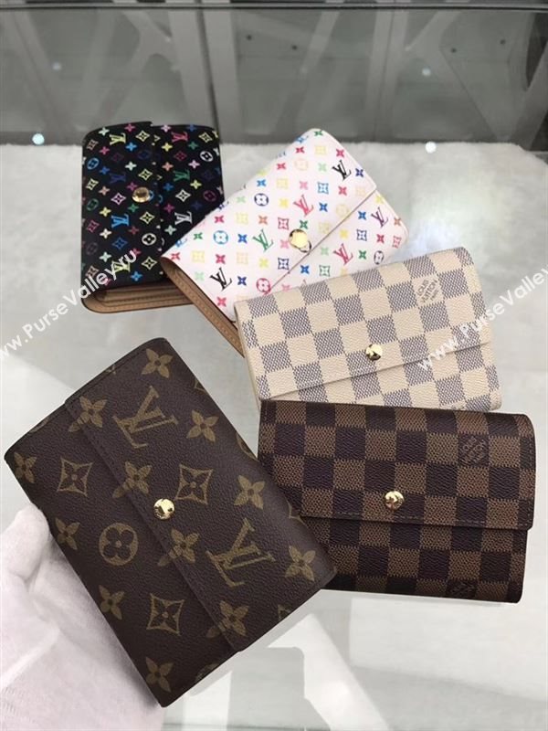 replica Louis Vuitton LV Alexandra Wallet Monogram Canvas Purse Bag Black M60084