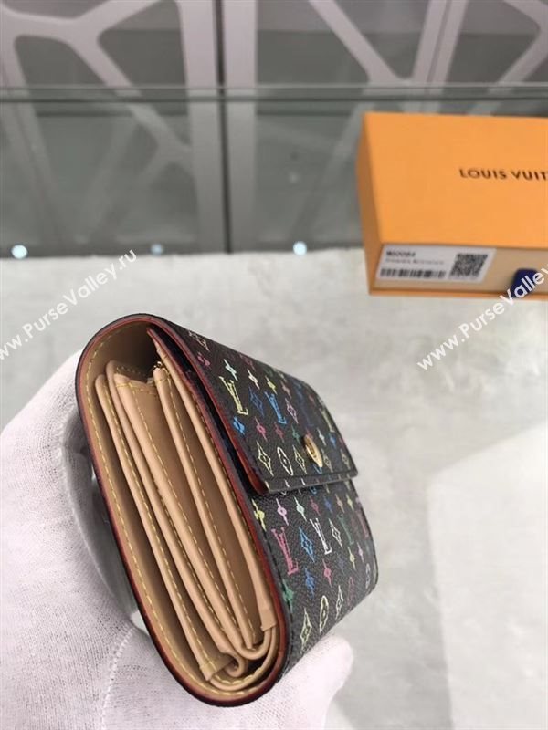 replica Louis Vuitton LV Alexandra Wallet Monogram Canvas Purse Bag Black M60084