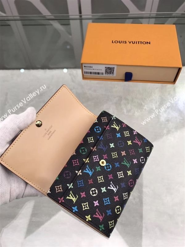 replica Louis Vuitton LV Alexandra Wallet Monogram Canvas Purse Bag Black M60084