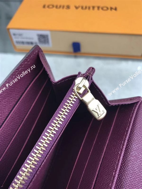 replica Louis Vuitton LV Monogram Totem Wallet Leather Purse Bag Purple M61347
