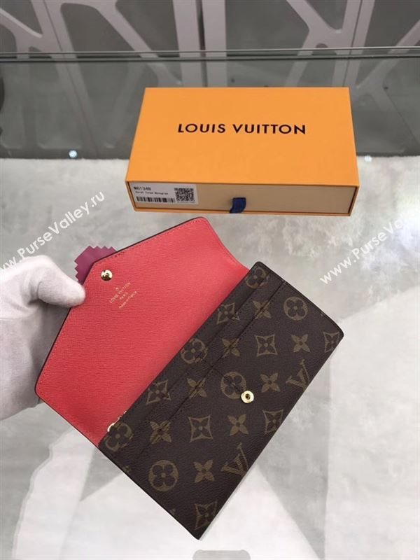 replica M61348 Louis Vuitton LV Monogram Totem Wallet Leather Purse Bag Red 