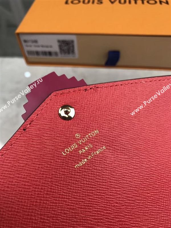 replica M61348 Louis Vuitton LV Monogram Totem Wallet Leather Purse Bag Red 