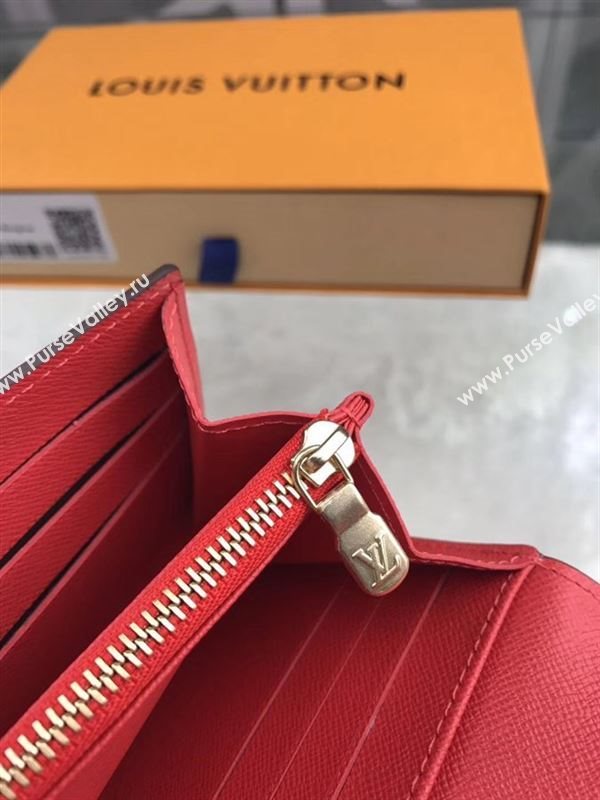 replica M61348 Louis Vuitton LV Monogram Totem Wallet Leather Purse Bag Red 