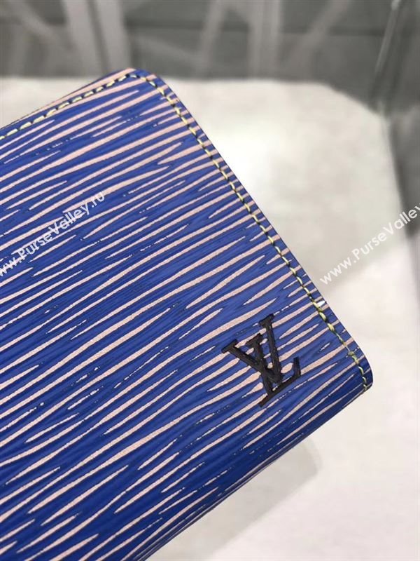 replica M61191 Louis Vuitton LV Zippy Coin Purse Wallet Epi Leather Bag Blue