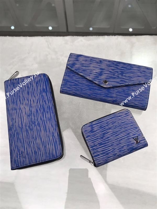 replica M61649 Louis Vuitton LV Sarah Wallet Epi Leather Purse Bag Blue