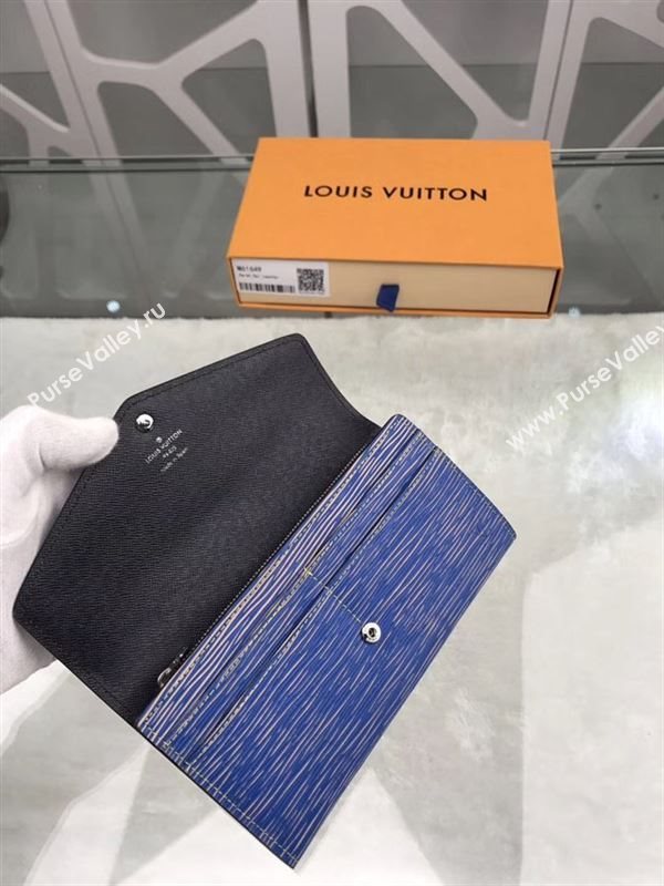 replica M61649 Louis Vuitton LV Sarah Wallet Epi Leather Purse Bag Blue