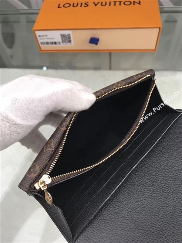 replica M64319 Louis Vuitton LV Double V Wallet Calf Leather Purse Bag Black
