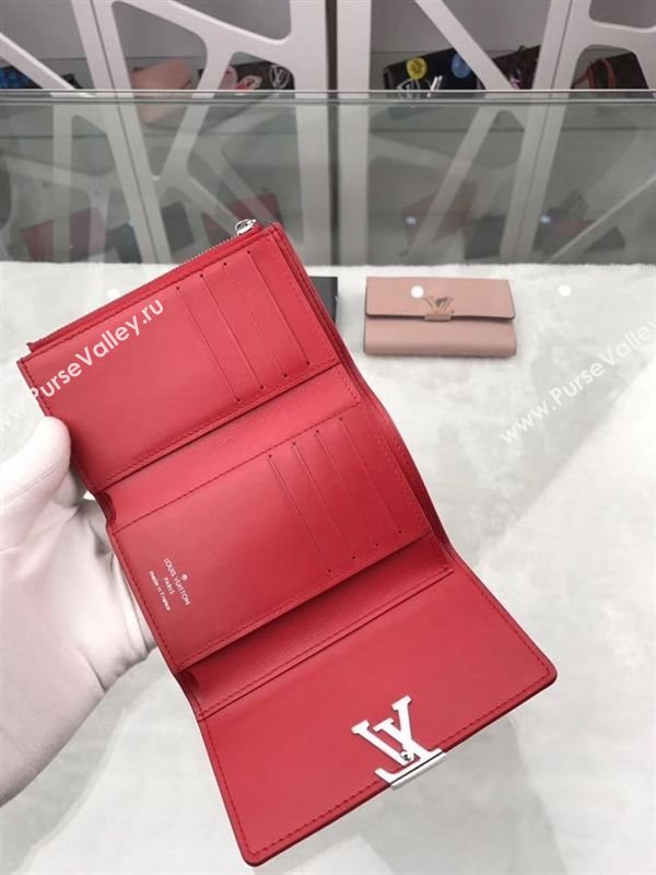 replica M62158 Louis Vuitton LV Capucines Compact Wallet Taurillon Leather Purse Bag Red