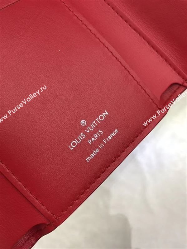 replica M62158 Louis Vuitton LV Capucines Compact Wallet Taurillon Leather Purse Bag Red