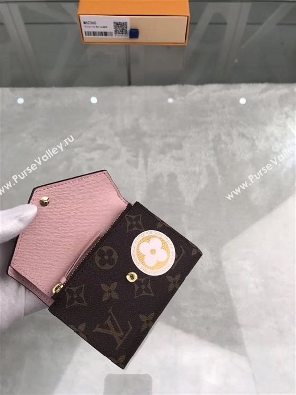 replica M62360 Louis Vuitton LV League Victorine Wallet Monogram Canvas Purse Bag Brown