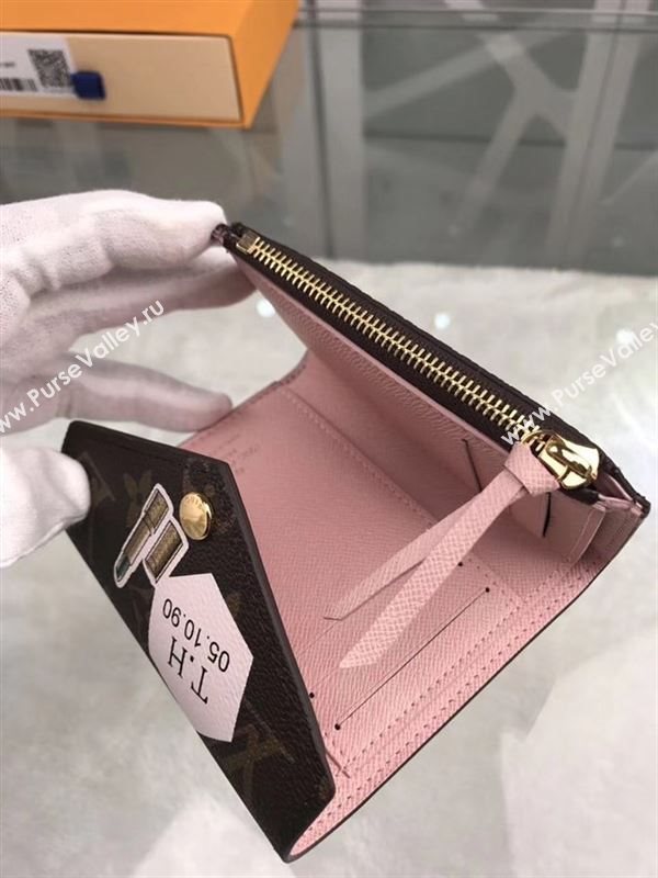 replica M62360 Louis Vuitton LV League Victorine Wallet Monogram Canvas Purse Bag Brown