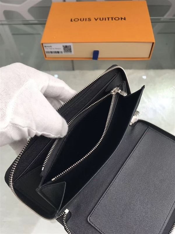 replica M64645 Louis Vuitton LV Zippy Organizer Wallet Monogram Eclipse Purse Bag 