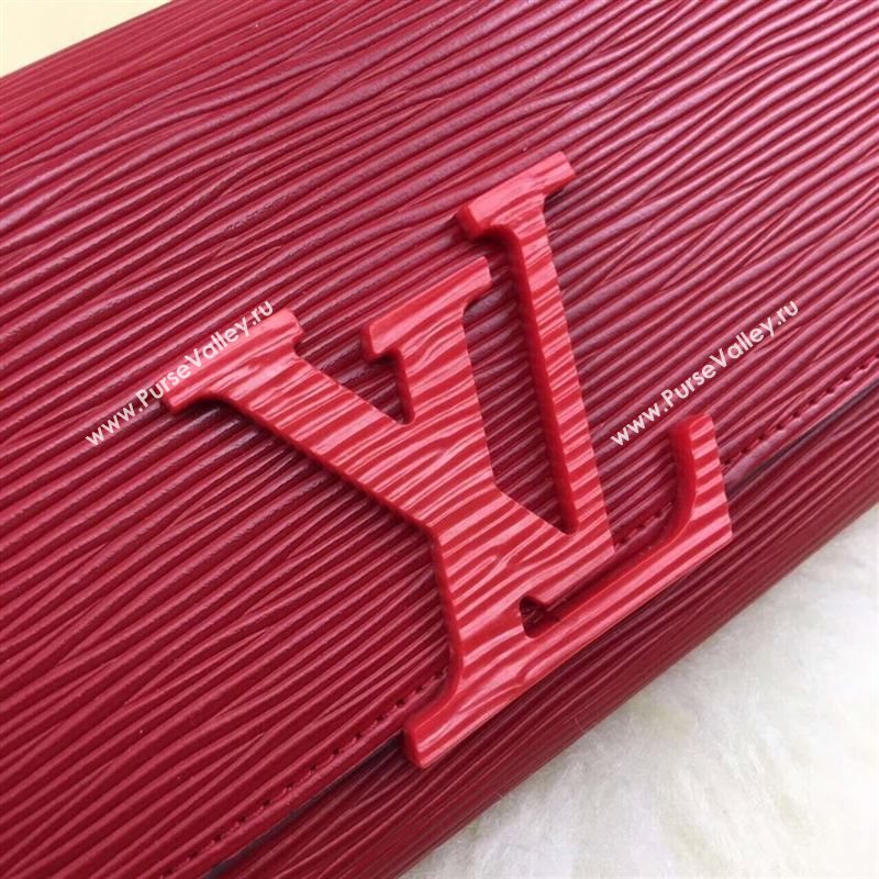 replica M60962 Louis Vuitton LV Louise Wallet Clutch Epi Leather Purse Bag Wine