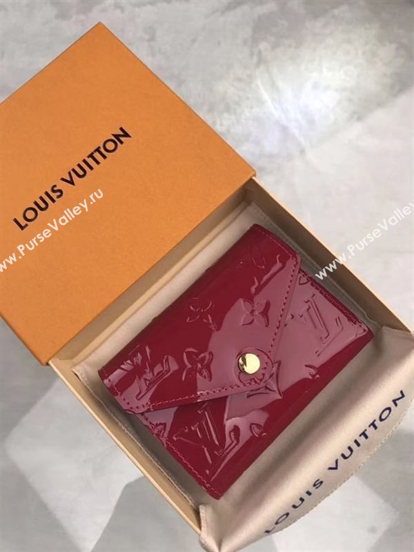 replica M62429 Louis Vuitton LV Victorine Wallet Monogram Vernis Leather Purse Bag Rose