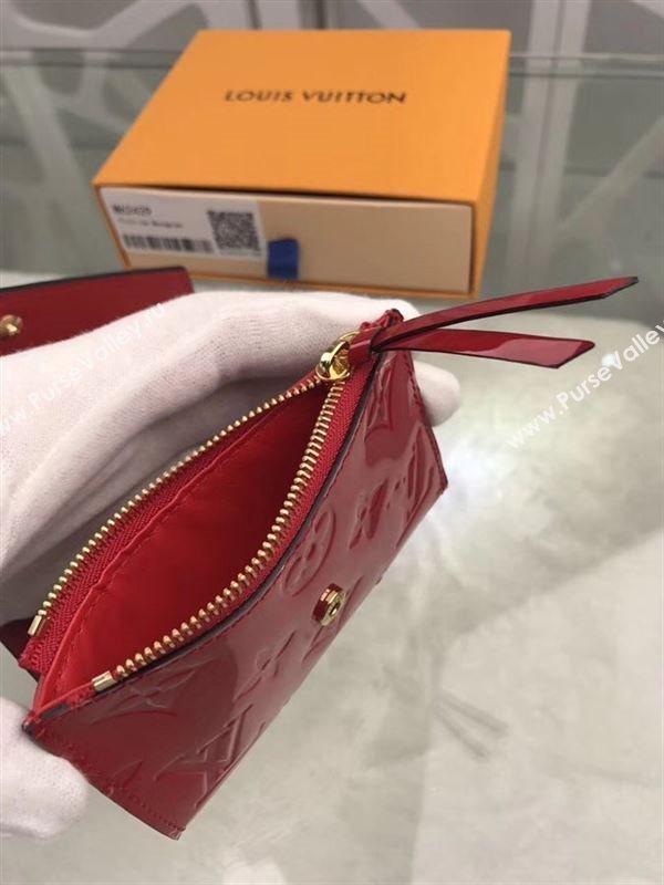 replica M62429 Louis Vuitton LV Victorine Wallet Monogram Vernis Leather Purse Bag Red