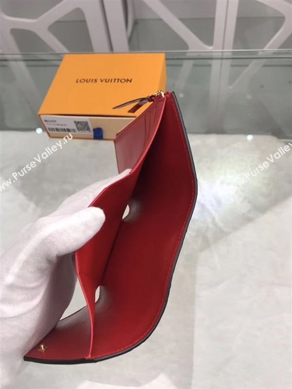 replica M62429 Louis Vuitton LV Victorine Wallet Monogram Vernis Leather Purse Bag Red