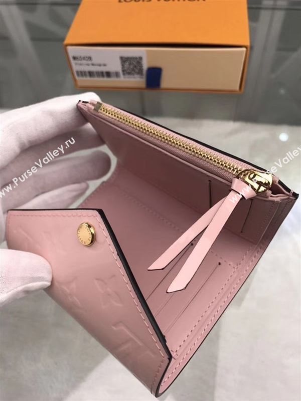 replica M62428 Louis Vuitton LV Victorine Wallet Monogram Vernis Leather Purse Bag Pink