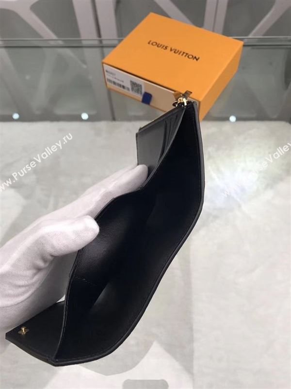 replica M62427 Louis Vuitton LV Victorine Wallet Monogram Vernis Leather Purse Bag Black