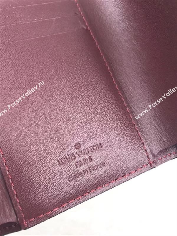 replica M62427 Louis Vuitton LV Victorine Wallet Monogram Vernis Leather Purse Bag Wine