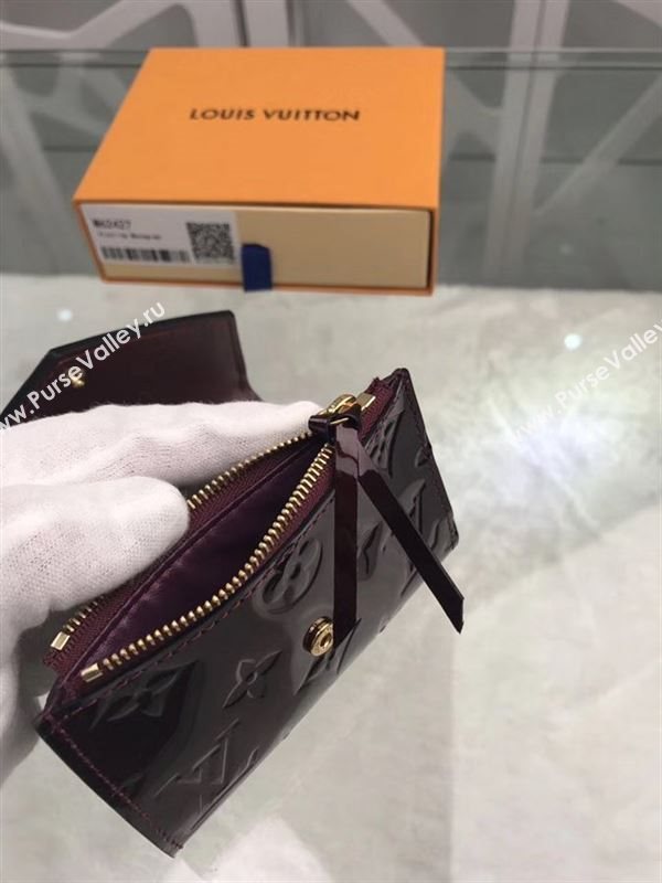 replica M62427 Louis Vuitton LV Victorine Wallet Monogram Vernis Leather Purse Bag Wine