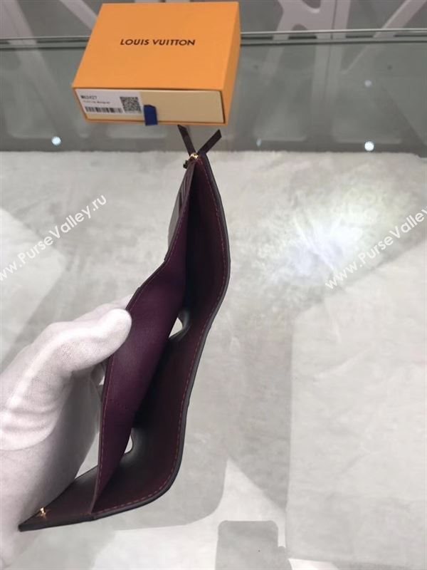 replica M62427 Louis Vuitton LV Victorine Wallet Monogram Vernis Leather Purse Bag Wine