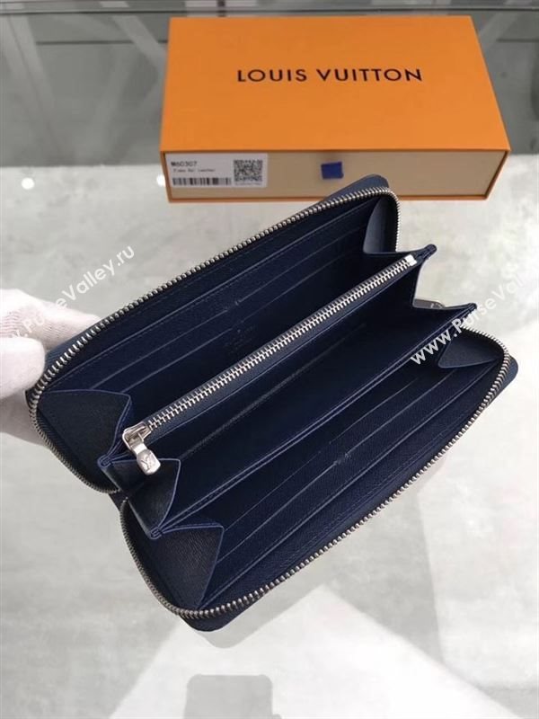 replica M60307 Louis Vuitton LV Zippy Wallet Epi Leather Purse Bag Black