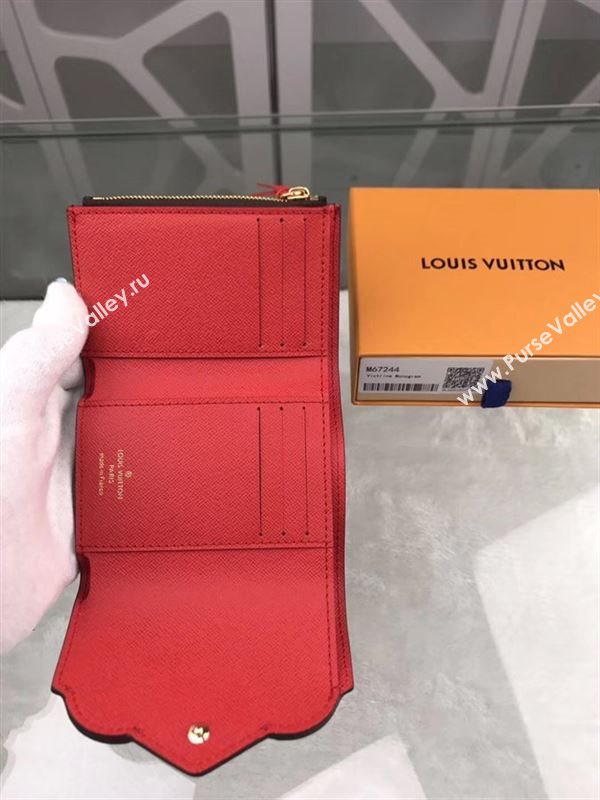 replica M67244 Louis Vuitton LV Victorine Wallet Lovely Bird Monogram Canvas Purse Bag 