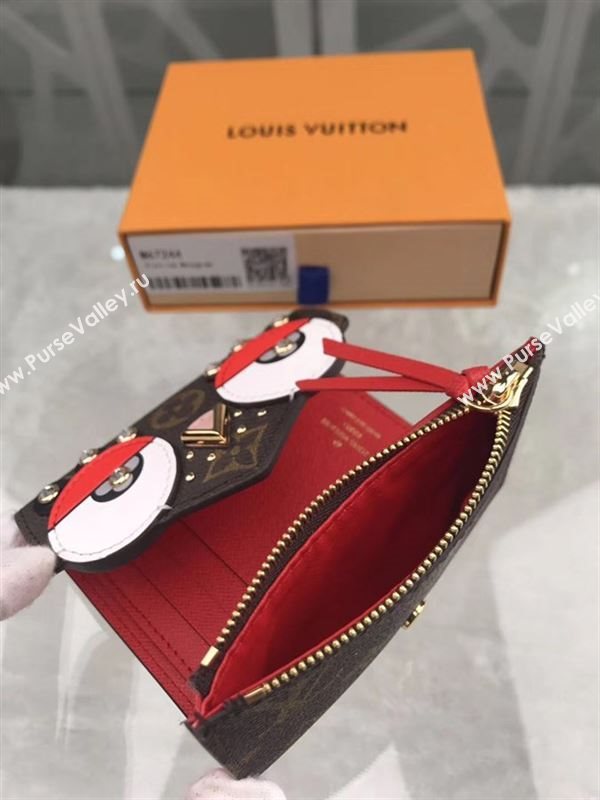 replica M67244 Louis Vuitton LV Victorine Wallet Lovely Bird Monogram Canvas Purse Bag 