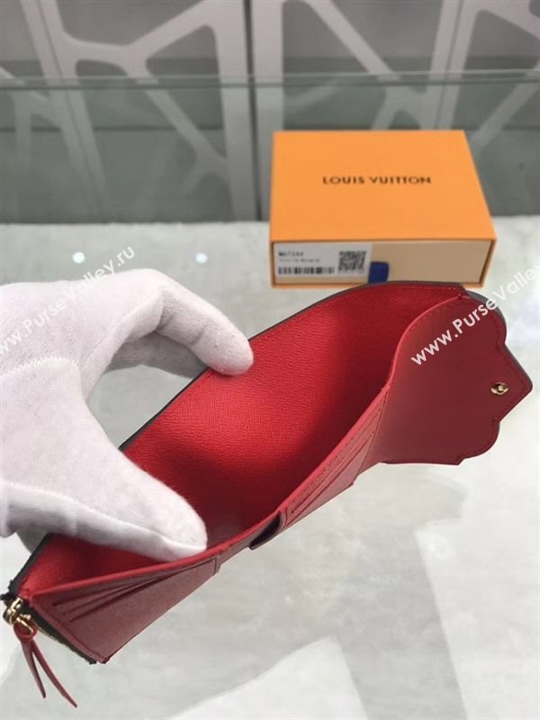 replica M67244 Louis Vuitton LV Victorine Wallet Lovely Bird Monogram Canvas Purse Bag 