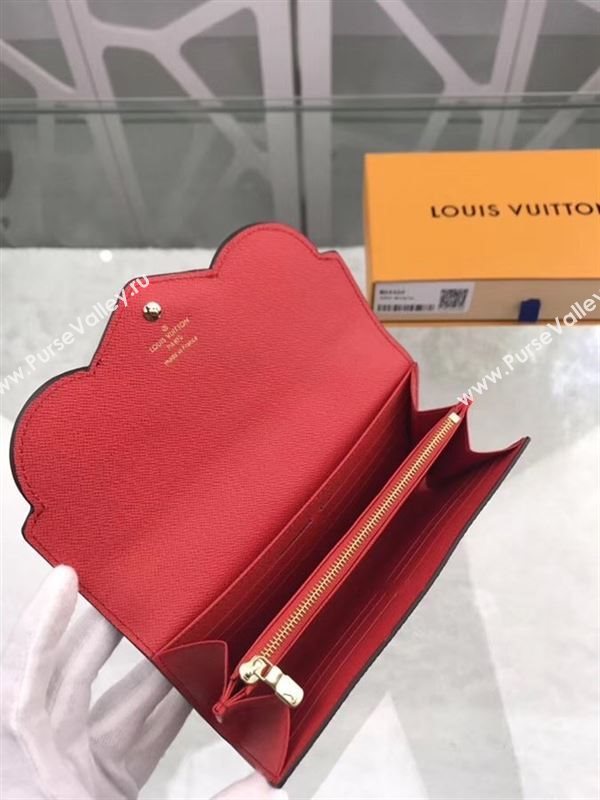 replica M64464 Louis Vuitton LV Sarah Wallet Lovely Bird Monogram Canvas Purse Bag 